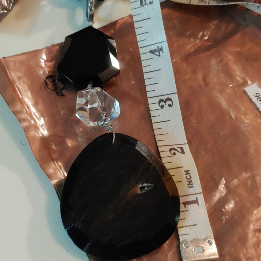 Deb Guyot Banded & Sliced Agate/Herkimer Quartz - image 7